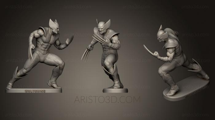 Figurines heroes, monsters and demons (STKM_0546) 3D model for CNC machine
